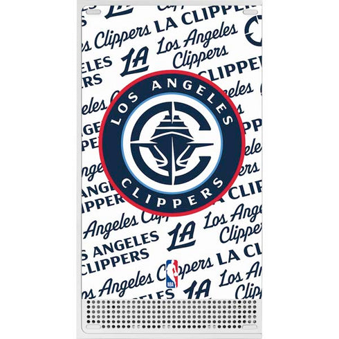 NBA Los Angeles Clippers Blast Text Xbox Series S Console Skin