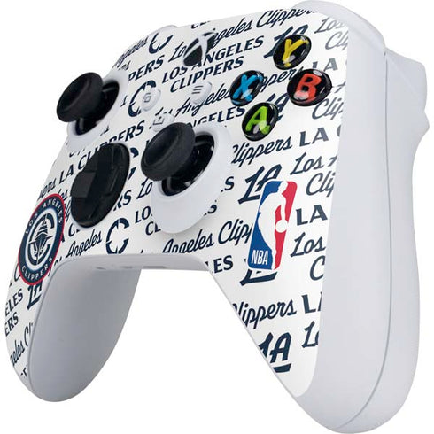 NBA Los Angeles Clippers Blast Text Xbox Series S Controller Skin