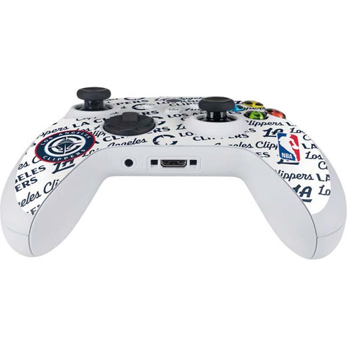 NBA Los Angeles Clippers Blast Text Xbox Series S Controller Skin