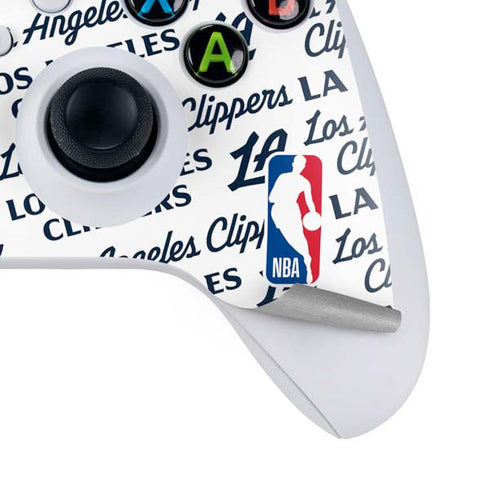 NBA Los Angeles Clippers Blast Text Xbox Series S Controller Skin