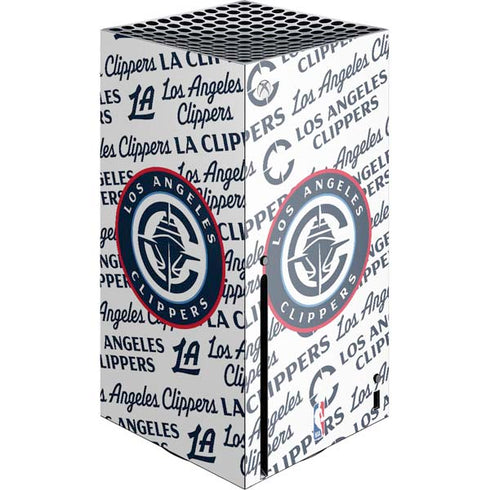 NBA Los Angeles Clippers Blast Text Xbox Series X Console Skin