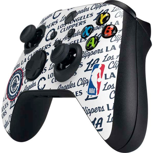 NBA Los Angeles Clippers Blast Text Xbox Series X Controller Skin
