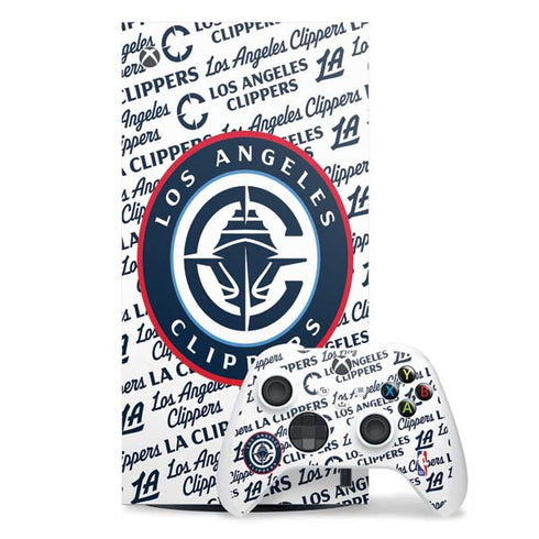 NBA Los Angeles Clippers Blast Text XBox Series X Digital Edition Bundle Skin