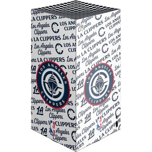 NBA Los Angeles Clippers Blast Text XBox Series X Digital Edition Console Skin