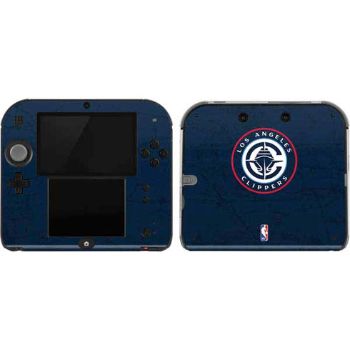 NBA Los Angeles Clippers Distressed Blue Nintendo 2DS Skin