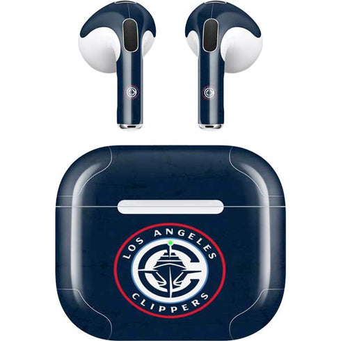 NBA Los Angeles Clippers Distressed Blue Apple AirPods (3rd Gen 2021) Skin