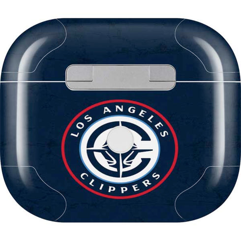 NBA Los Angeles Clippers Distressed Blue Apple AirPods (3rd Gen 2021) Skin
