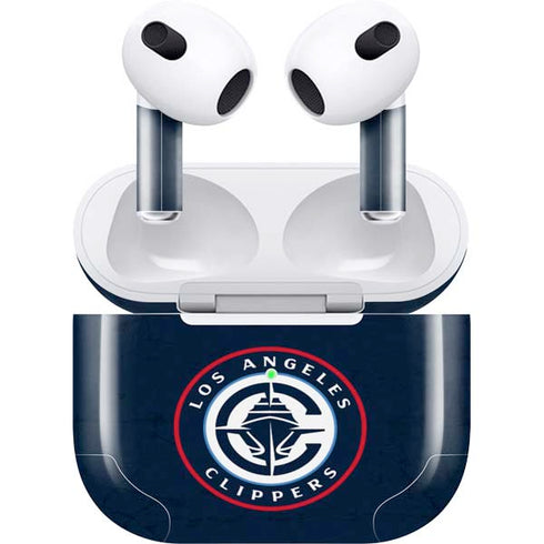 NBA Los Angeles Clippers Distressed Blue Apple AirPods (3rd Gen 2021) Skin
