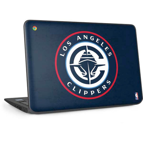 NBA Los Angeles Clippers Distressed Blue HP Chromebook Skin