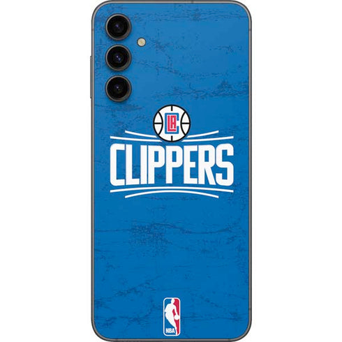 NBA Los Angeles Clippers Distressed Blue Galaxy A14 5G Skin
