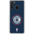 NBA Los Angeles Clippers Distressed Blue Galaxy A21 Clear Case