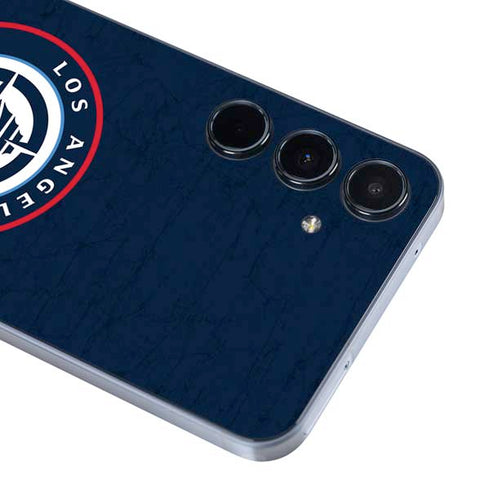 NBA Los Angeles Clippers Distressed Blue Galaxy A55 5G Skin