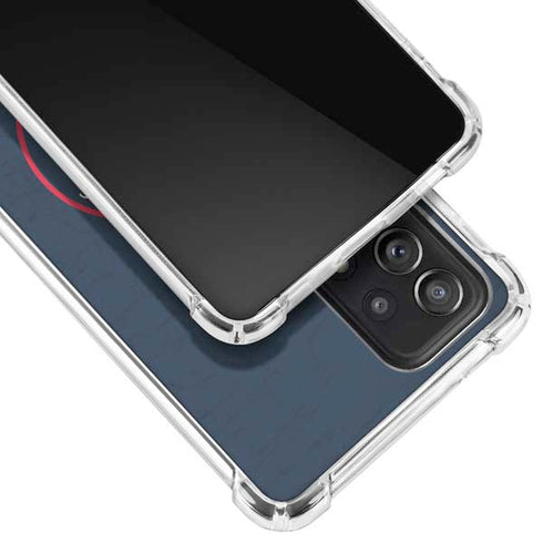 NBA Los Angeles Clippers Distressed Blue Galaxy A72 5G Clear Case