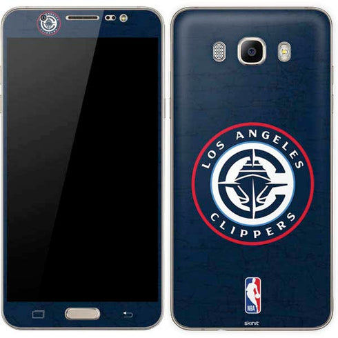 NBA Los Angeles Clippers Distressed Blue Galaxy J7 Skin