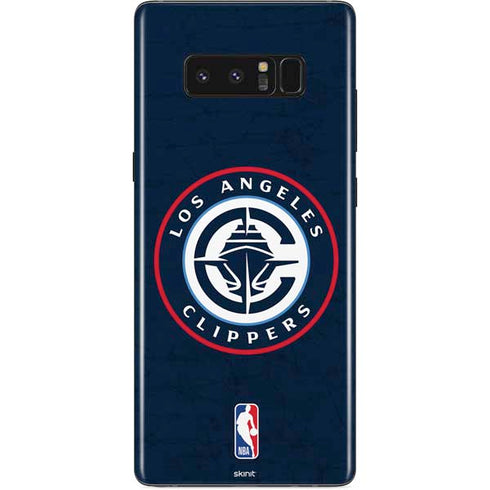 NBA Los Angeles Clippers Distressed Blue Galaxy Note 8 Skin