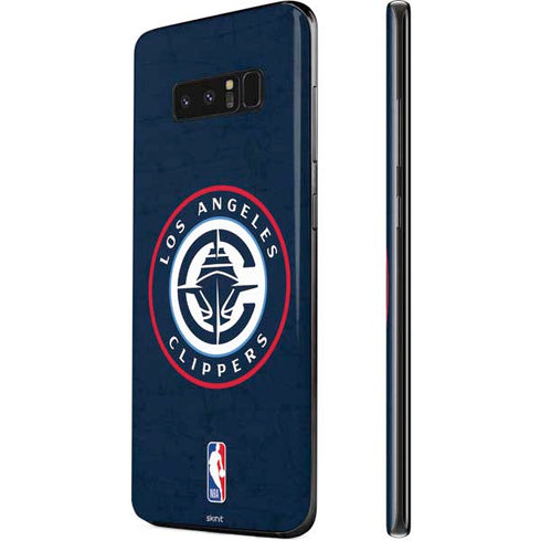 NBA Los Angeles Clippers Distressed Blue Galaxy Note 8 Skin