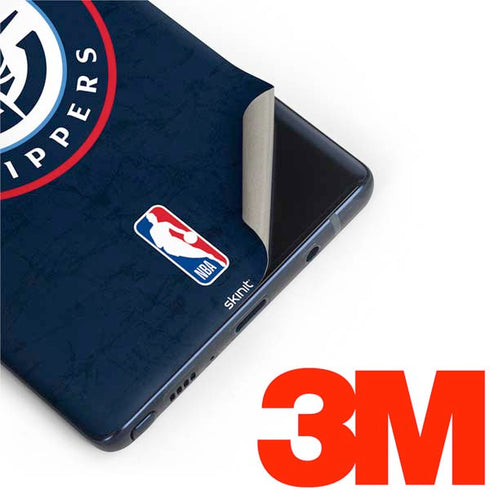 NBA Los Angeles Clippers Distressed Blue Galaxy Note 9 Skin