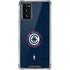 NBA Los Angeles Clippers Distressed Blue Galaxy Note20 5G Clear Case