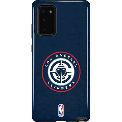 NBA Los Angeles Clippers Distressed Blue Galaxy Note20 5G Pro Case