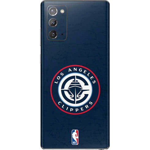 NBA Los Angeles Clippers Distressed Blue Galaxy Note20 5G Skin
