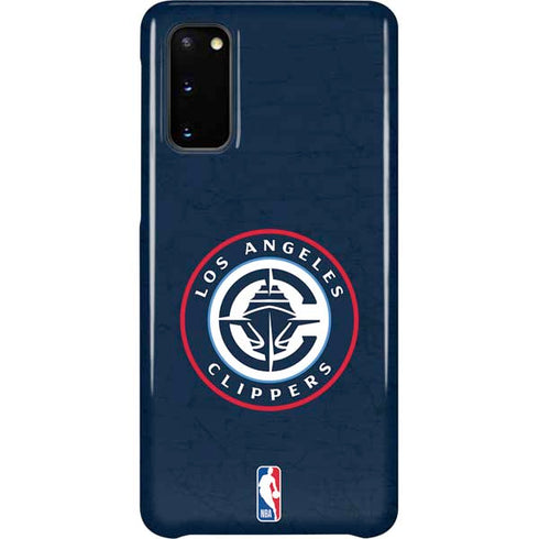 NBA Los Angeles Clippers Distressed Blue Galaxy S20 Lite Case