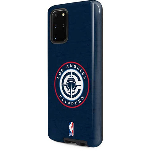 NBA Los Angeles Clippers Distressed Blue Galaxy S20 Plus Pro Case