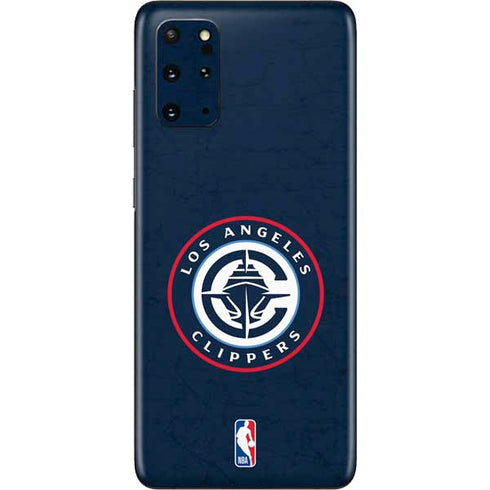 NBA Los Angeles Clippers Distressed Blue Galaxy S20 Plus Skin