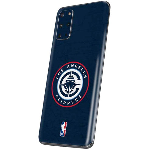 NBA Los Angeles Clippers Distressed Blue Galaxy S20 Plus Skin