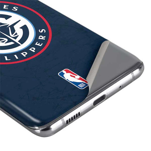 NBA Los Angeles Clippers Distressed Blue Galaxy S20 Plus Skin
