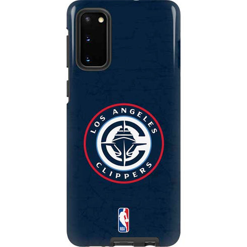 NBA Los Angeles Clippers Distressed Blue Galaxy S20 Pro Case