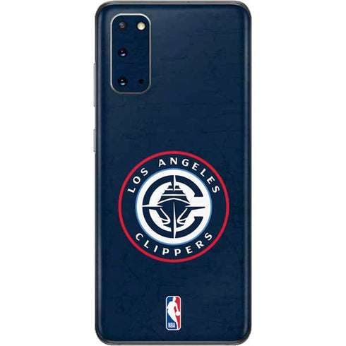NBA Los Angeles Clippers Distressed Blue Galaxy S20 Skin