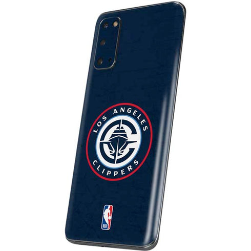 NBA Los Angeles Clippers Distressed Blue Galaxy S20 Skin