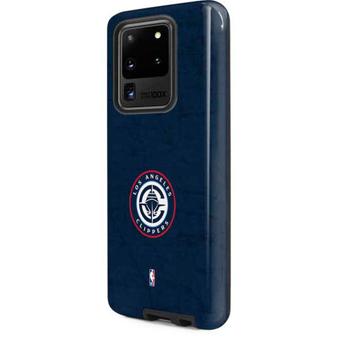NBA Los Angeles Clippers Distressed Blue Galaxy S20 Ultra 5G Pro Case