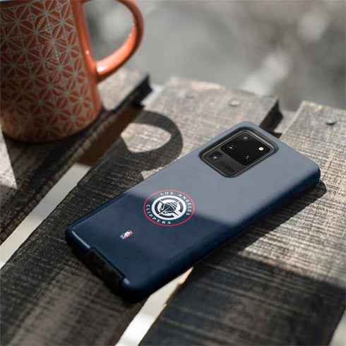 NBA Los Angeles Clippers Distressed Blue Galaxy S20 Ultra 5G Pro Case