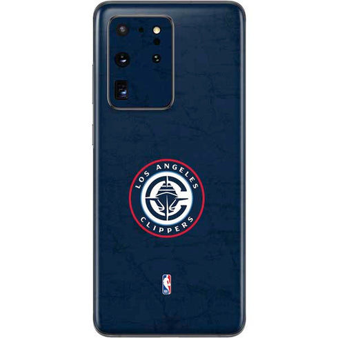 NBA Los Angeles Clippers Distressed Blue Galaxy S20 Ultra 5G Skin