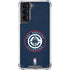 NBA Los Angeles Clippers Distressed Blue Galaxy S21 5G Clear Case