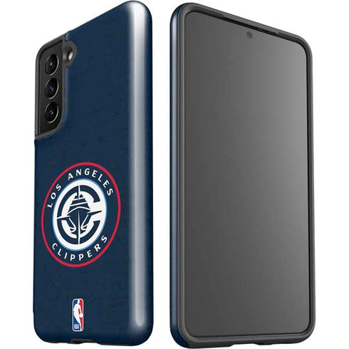 NBA Los Angeles Clippers Distressed Blue Galaxy S21 5G Pro Case