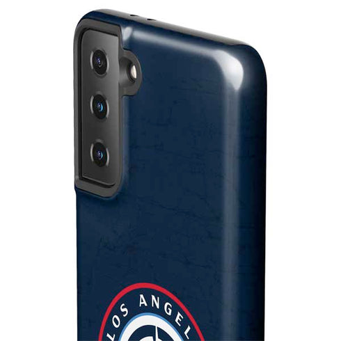 NBA Los Angeles Clippers Distressed Blue Galaxy S21 FE Pro Case