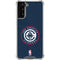 NBA Los Angeles Clippers Distressed Blue Galaxy S21 Plus 5G Clear Case