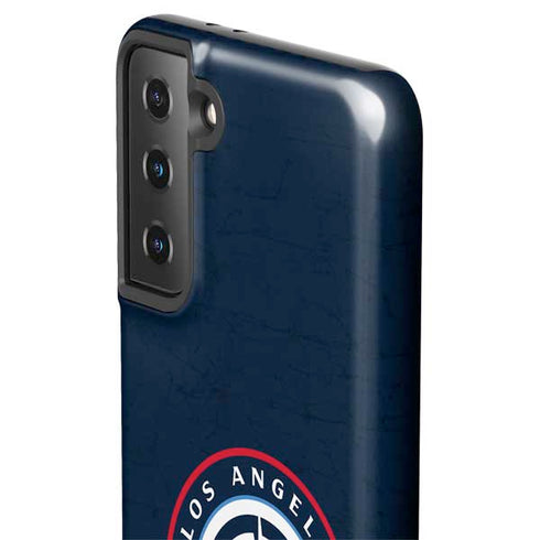 NBA Los Angeles Clippers Distressed Blue Galaxy S21 Plus 5G Pro Case