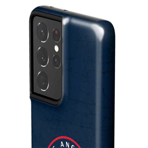 NBA Los Angeles Clippers Distressed Blue Galaxy S21 Ultra 5G Pro Case