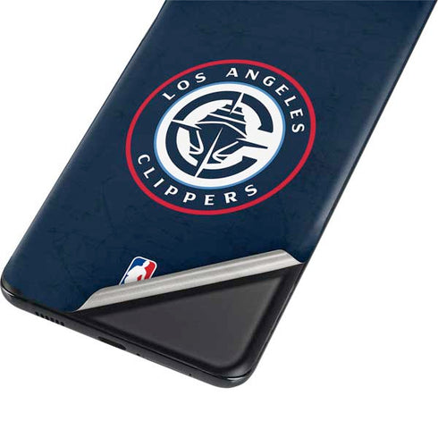 NBA Los Angeles Clippers Distressed Blue Galaxy S21 Ultra 5G Skin