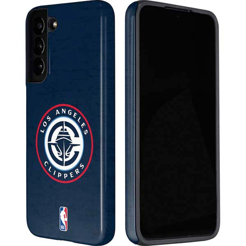 NBA Los Angeles Clippers Distressed Blue Galaxy S22 Plus Pro Case