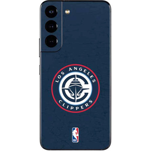 NBA Los Angeles Clippers Distressed Blue Galaxy S22 Skin