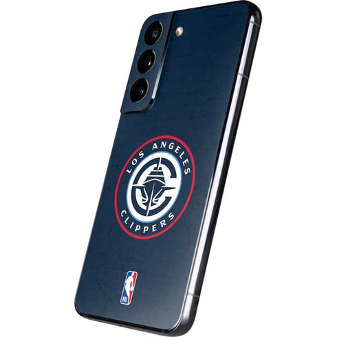 NBA Los Angeles Clippers Distressed Blue Galaxy S22 Skin