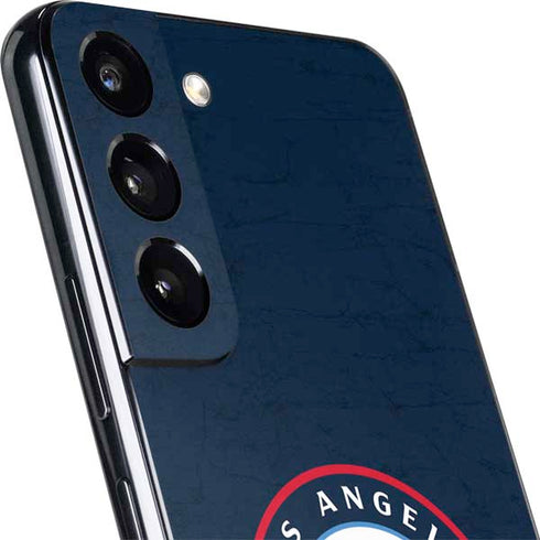 NBA Los Angeles Clippers Distressed Blue Galaxy S22 Skin