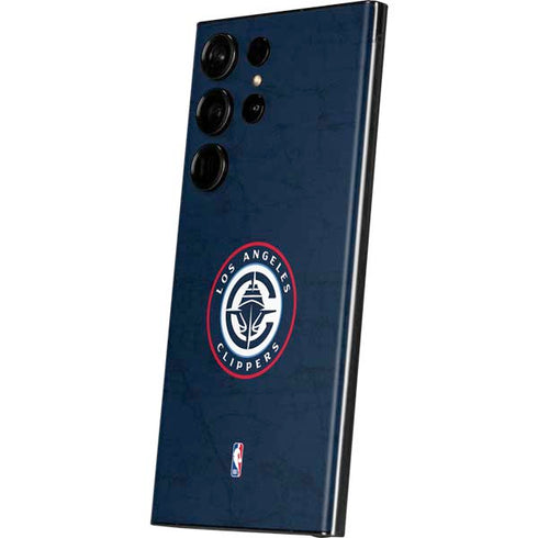 NBA Los Angeles Clippers Distressed Blue Galaxy Skins