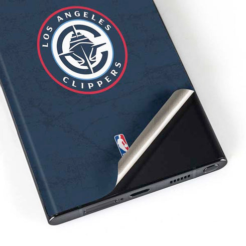 NBA Los Angeles Clippers Distressed Blue Galaxy Skins
