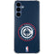 NBA Los Angeles Clippers Distressed Blue Galaxy S24 Clear Case