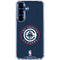 NBA Los Angeles Clippers Distressed Blue Galaxy S25 Clear Case